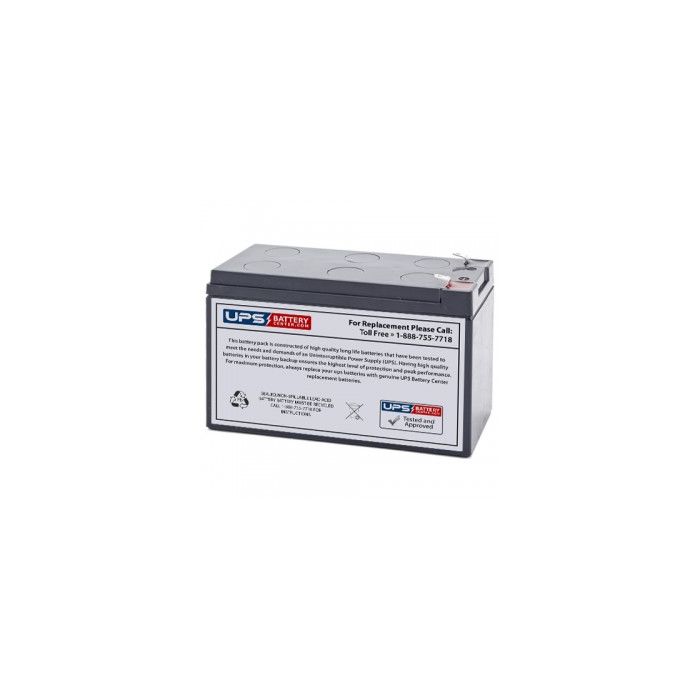 Technacell TC1075 Option 12V 7.2Ah Battery
