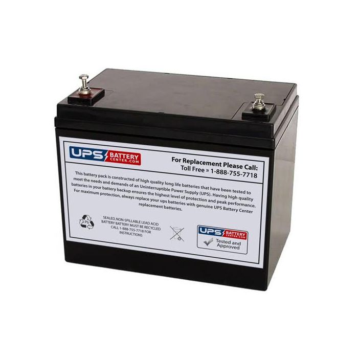 12V 75Ah Lawn Mower Battery