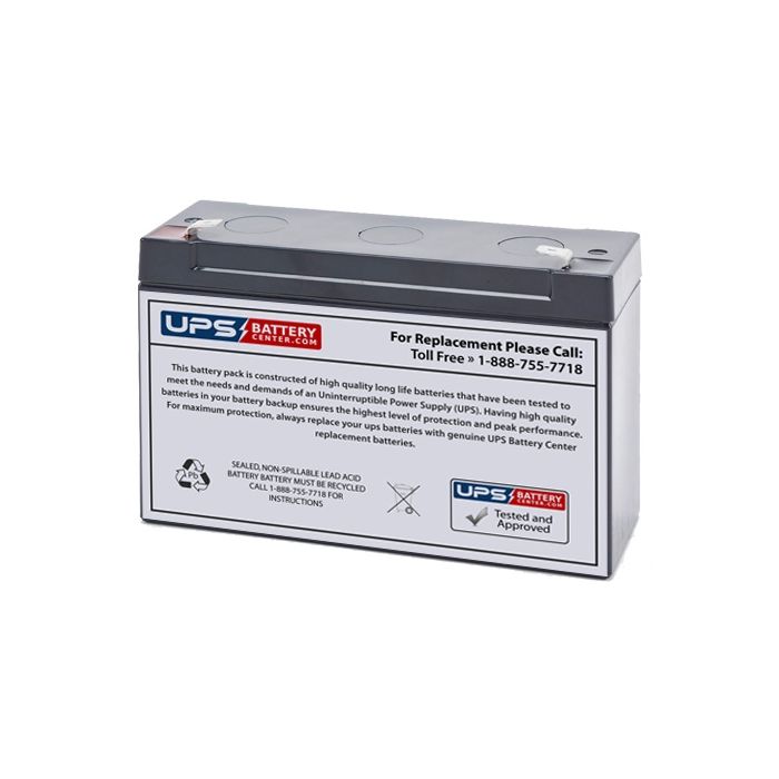 Alaris Medical 965A Micro Infusion Pump 6V 12Ah Battery with F1 Terminals