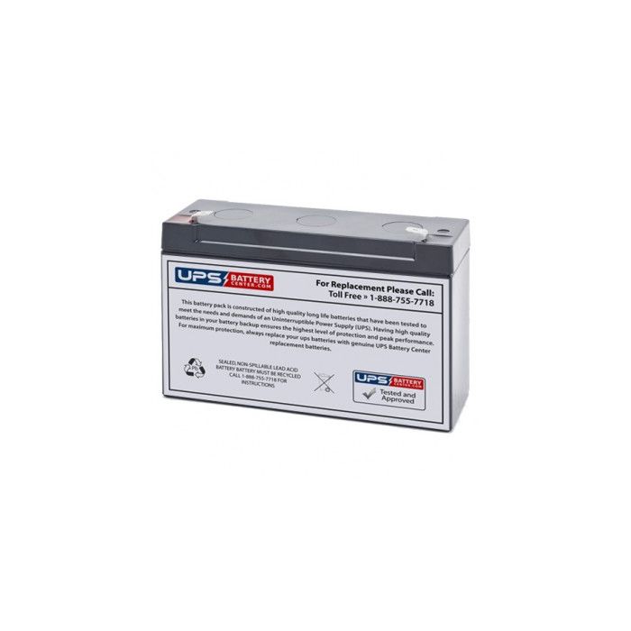 Palma PM12A-6 6V 12Ah Battery with F2 Terminals