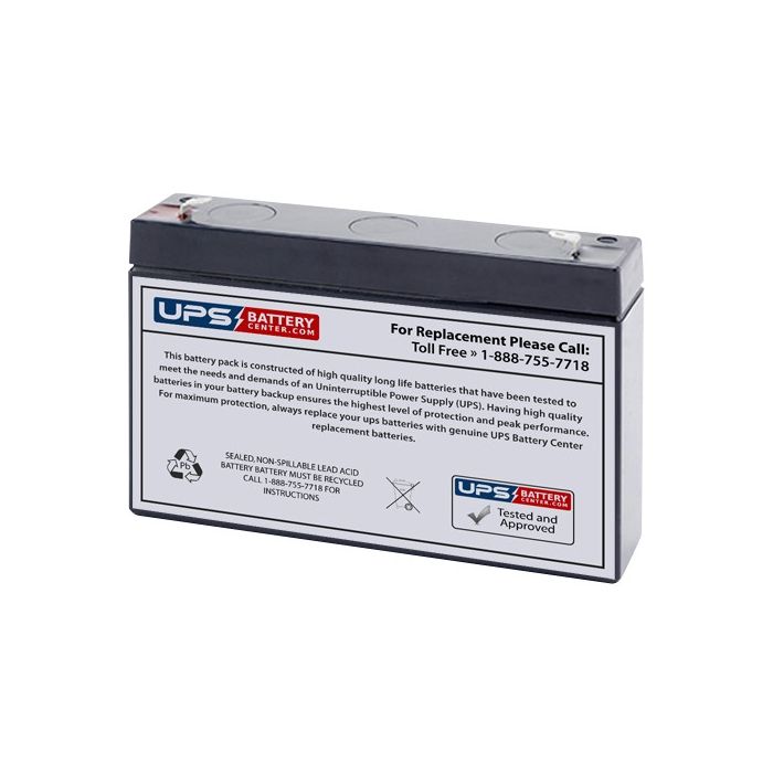 BB BP8-6 6V 8Ah Battery with F1 Terminals