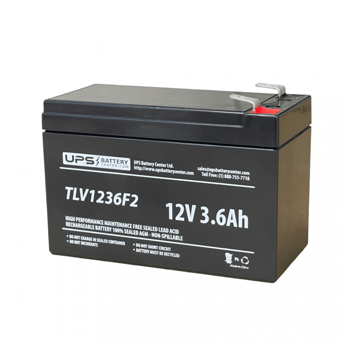 BB 12V 3.6Ah CPS3.6-12 Replacement Battery with F2 Terminals
