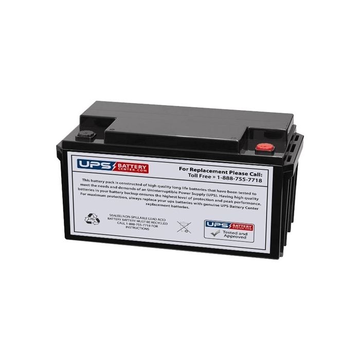 BB 12V 65Ah HR75-12 Battery with M6 - Insert Terminals