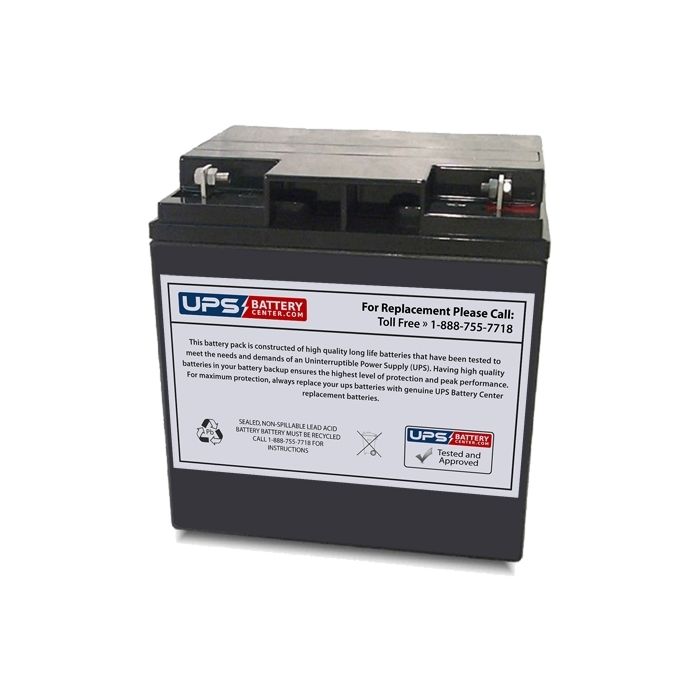 CCB Industrial 12V 26Ah 12HD-91  Battery with F3 Terminals