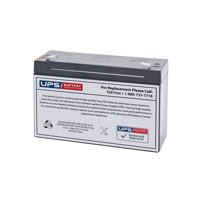 CCB Industrial 6MD-10 6V 10Ah Battery with F2 Terminals