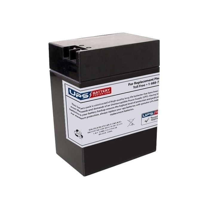F&H 6V 14Ah UN14-6T Battery with +F2 -F1 Terminals