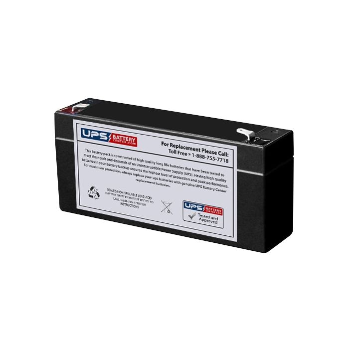 Hewlett Packard 78640, Strip Chart Recorder 6V 2.8Ah Medical Battery with F1 Terminals