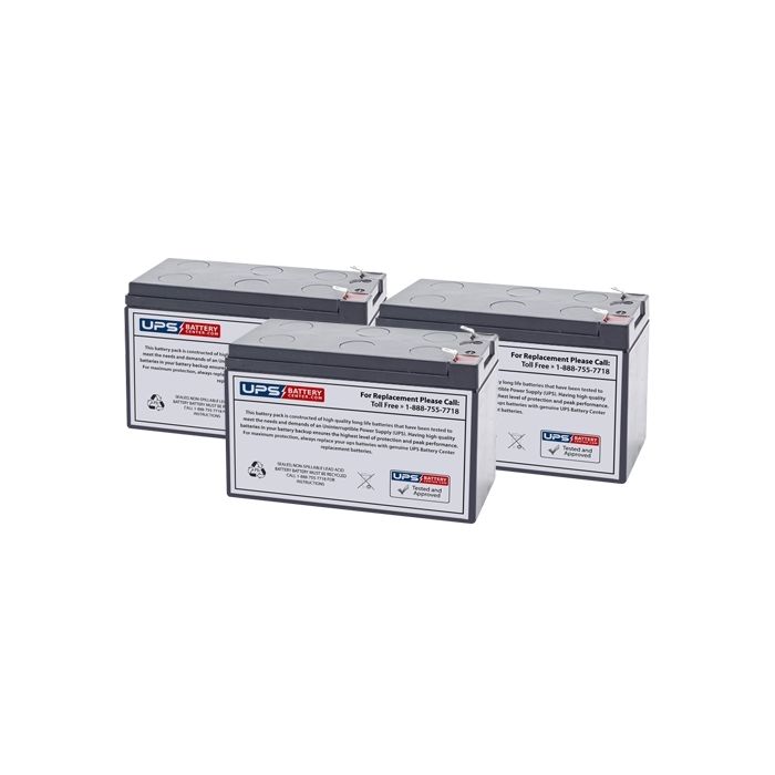 Liebert GXT-1000MT-120 Compatible Replacement Battery Set