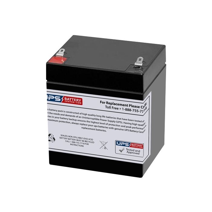 Multipower MP5.4-12 12V 5.4Ah Battery with F1 Terminals
