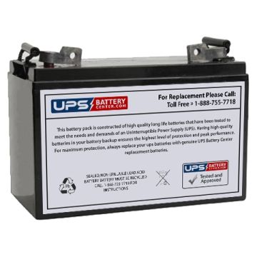Power Kingdom 12V 110Ah PK110-12 Replacement Battery with T12 Terminals