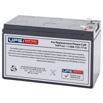12V 9Ah Rechargeable Ride-on Toy Battery with .250 Faston Terminal