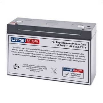Ohio 5380 6V 10Ah Battery with F1 Terminals