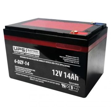 Amptek 12V 14Ah 6-DZM-14 eBike Replacement Battery