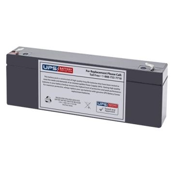 AMSEC Safe Wizard I 12V 2.6Ah Replacement Battery with F1 Terminals