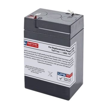 Apex APX645 6V 4.5Ah Replacement Battery with F1 Terminals
