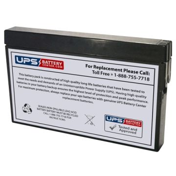 BatteryMart 12V 2Ah SLA-12V2-T Battery with Tab Terminals