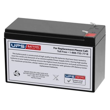 CBB 12V 7.5Ah NP7.5-12 Battery with F2 Terminals