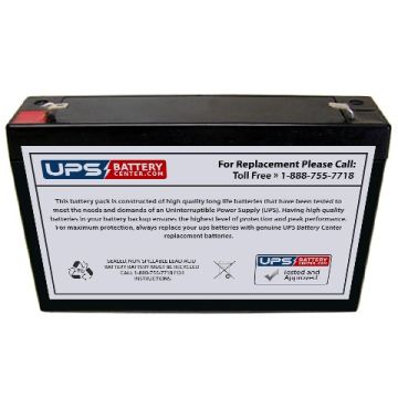 CBB 6V 8Ah NP8-6 Battery with F1 Terminals