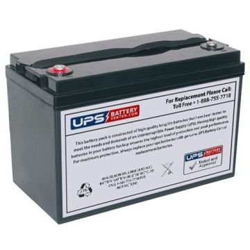 Diamec 12V 100Ah DMU12-100 Battery with M8 Threaded Insert Terminals