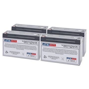 Dual Lite AS130I Replacement Battery Set with F1 Terminals