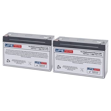 Dual Lite NYHX12GB Replacement Battery Set with F1 Terminals