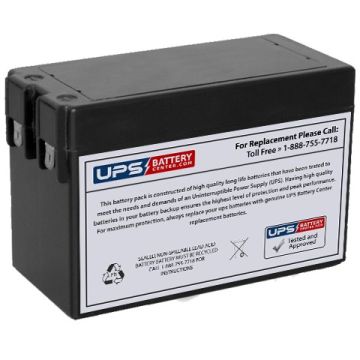 EaglePicher 12V 2.2Ah CF-12V2.2S Battery with F1 Terminals