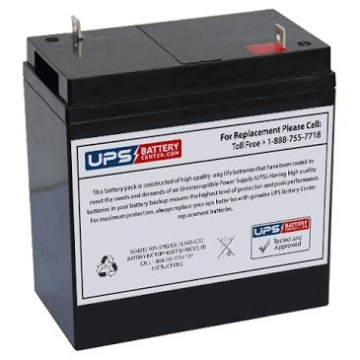 Emergi-Lite 80201 6V 36Ah Battery with NB Terminals