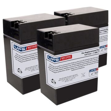 002040 - Emergi-Lite/Kaufel 6V 13Ah Replacement Batteries