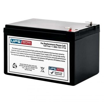 Exalium EXAG12-12 12V 12Ah Replacement Battery with F2 Terminals