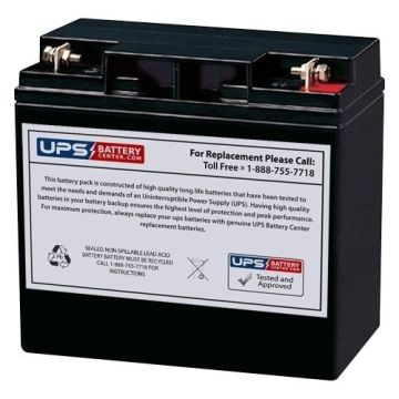 Koyama 12V 17Ah NP17-12 Replacement Battery with F3 Terminals