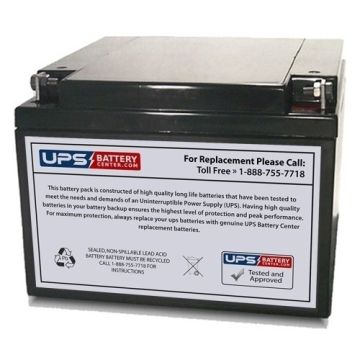 Koyama 12V 28Ah NP28-12 Replacement Battery with F3 Terminals