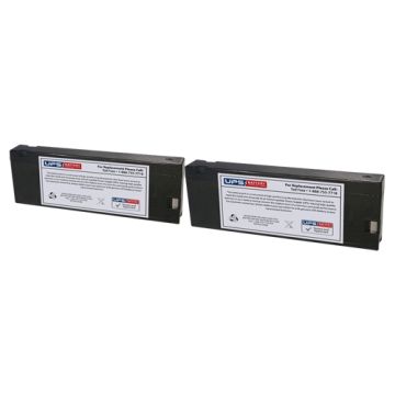 Philips M1205A Transport Monitor 12V 2.3Ah Medical Batteries - Set of 2