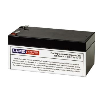 Power Cell PC1232 12V 3.2Ah Battery with F1 Terminals