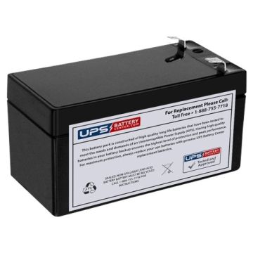 Strident AGM 12V 1.2Ah GP12-1.2 Battery with F1 Terminals