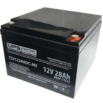 Strident AGM 12V 28Ah GP12-25 Replacement Battery with M5 Terminals