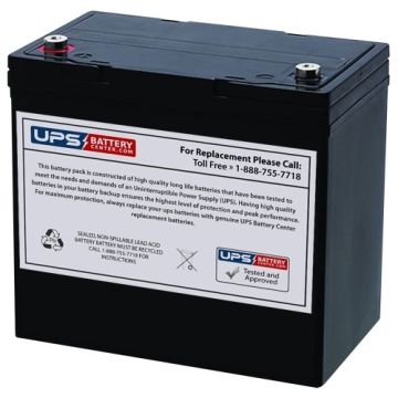 Strident AGM 12V 55Ah GP12-55 Replacement Battery with F11 Terminals