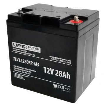 TN Power 12V 28Ah TN12-28H Replacement Battery with M5 Terminals