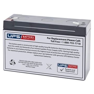 TN Power TN6-12 6V 12Ah Battery with F1 Terminals