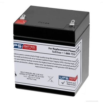 Ultramax 12V 5Ah NP5-12 Replacement Battery with F1 Terminals