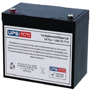 Werker SLAA1255P 12V 55Ah Battery with Insert Terminals