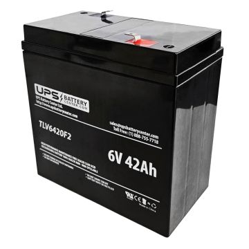Werker 6V 42Ah WKA6-42F2 Battery with F2 Terminals