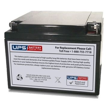XYC 12V 26Ah XT12260 Battery with F3 Terminals