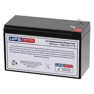 XYC 12V 7.5Ah XT1275 Battery with F2 Terminals