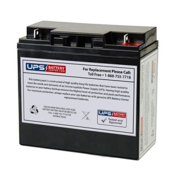 Yuasa 12V 18Ah NP18-12BFR Battery with F3 - Nut & Bolt Terminals