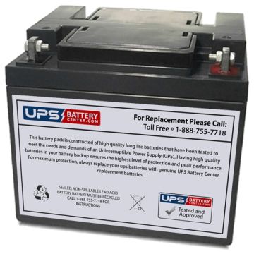 Yuasa 12V 45Ah NP38-12BFR Battery with F6 - Nut & Bolt Terminals
