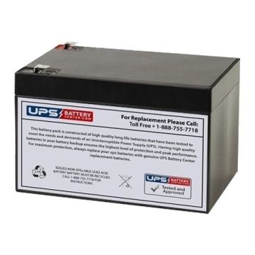Yuasa REC14-12 12V 15Ah Replacement Battery with F2 Terminals